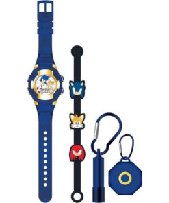 Accutime Sonic Horloge Cadeau Set Blauw/Geel