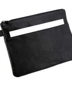 Alassio JU-42232 Opbergetui 25x19 cm Leer/Zwart