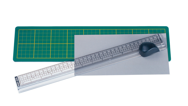 Alco AL-1441 Snijliniaal Met Mat 380x100mm