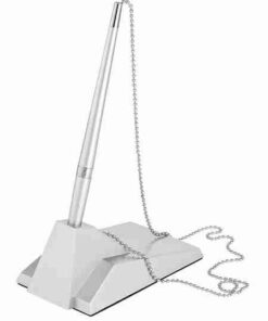 Alco AL-1511-28 Baliepen Rechthoekige Standaard Zilverkleurige Balpen