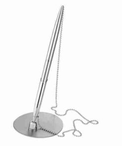 Alco AL-1512-1 Baliepen Ovale Standaard Zilverkleurige Balpen