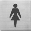 Alco AL-450-1 Pictogram RVS 90x90x1mm - WC Dames -