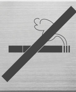 Alco AL-450-13 Pictogram RVS 90x90x1mm - Niet Roken -