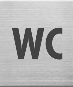 Alco AL-450-5 Pictogram RVS 90x90x1mm - WC -