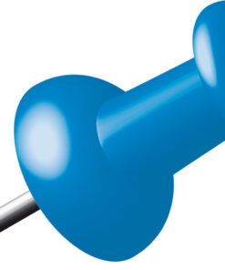 Alco AL-662-15 Pushpins Doosje A 40 Stuks Donkerblauw