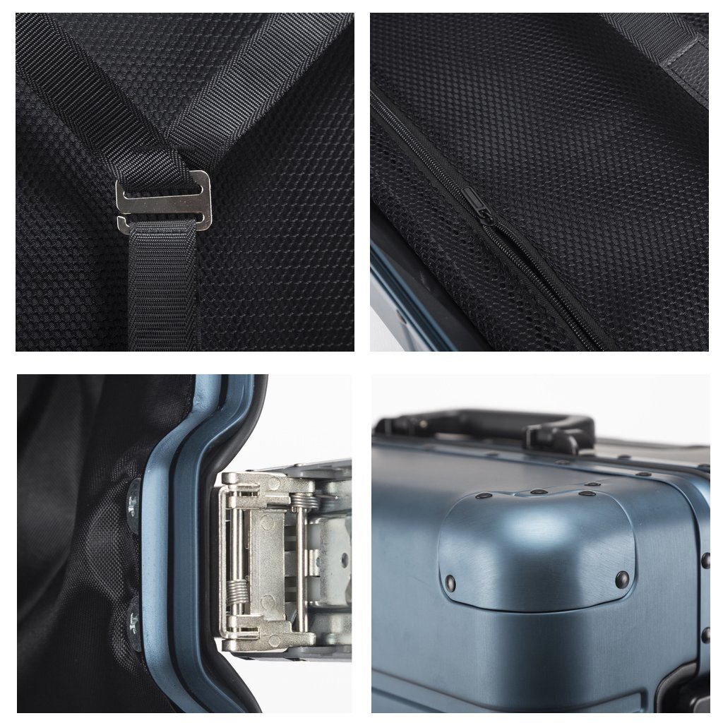 Alumaxx JU-45189 Aluminium Koffer GRAVITY + 4 Wielen 56x37x21 cm Blauw - Afbeelding 5