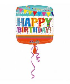 Anagram Folie Ballon Happy Birthday 43x43 cm