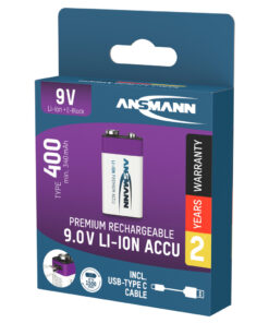 Ansmann Oplaadbaar Batterij 9-voudig En Usb-c