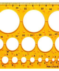 Aristo AR-5031 Cirkelsjabloon 1-36 Mm 25 Cirkels