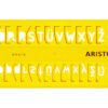 Aristo AR-5301/7 Lettersjabloon 7mm H-profiel Schriftvorm B Recht