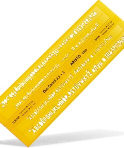Aristo AR-5305 Lettersjabloon Duo Combi 3.5/5 mm Recht Geel/Transparant