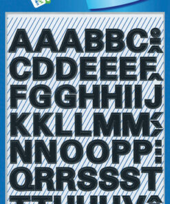 Avery AV-3780 Letteretiket 2 Vel Watervast Zwart 10 Setjes met 2 Vel