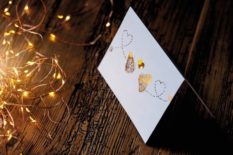 Avery AV-53282 Folie Etiket Z-design Creative Pakje A 2 Vel Gouden Hartjes - Afbeelding 3