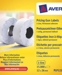 Avery AV-PLP1226 Prijstangetiketten Permanent 26x12mm Wit 10 Rol In Doos