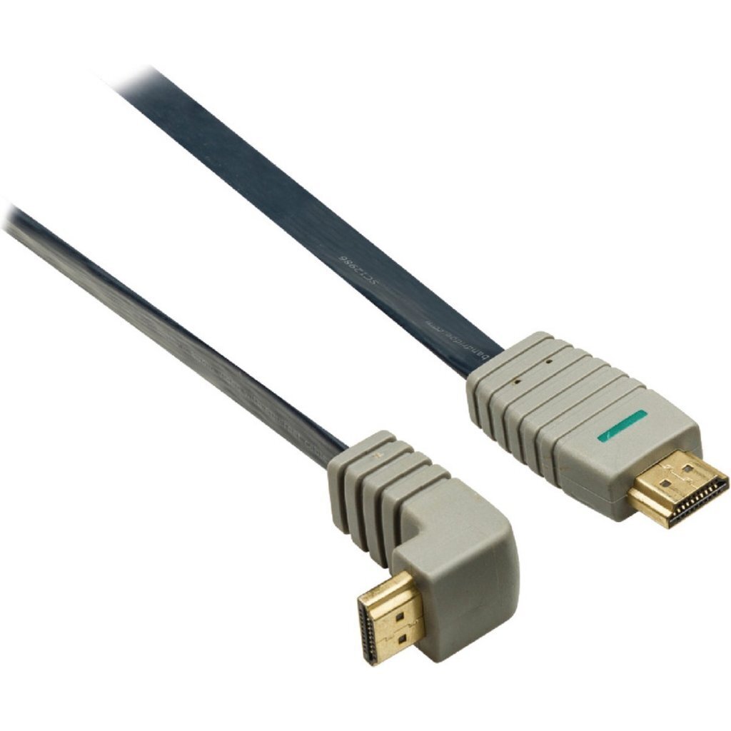 Bandridge BVL1372 High Speed HDMI 270 Graden Platte Kabel Verguld 2 m - Afbeelding 3