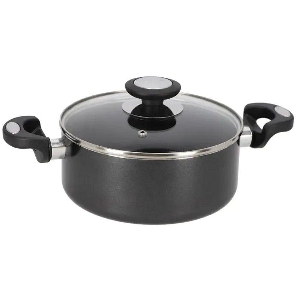 Beka Pro Induc Kookpan met Glazen Deksel 20 cm Zwart