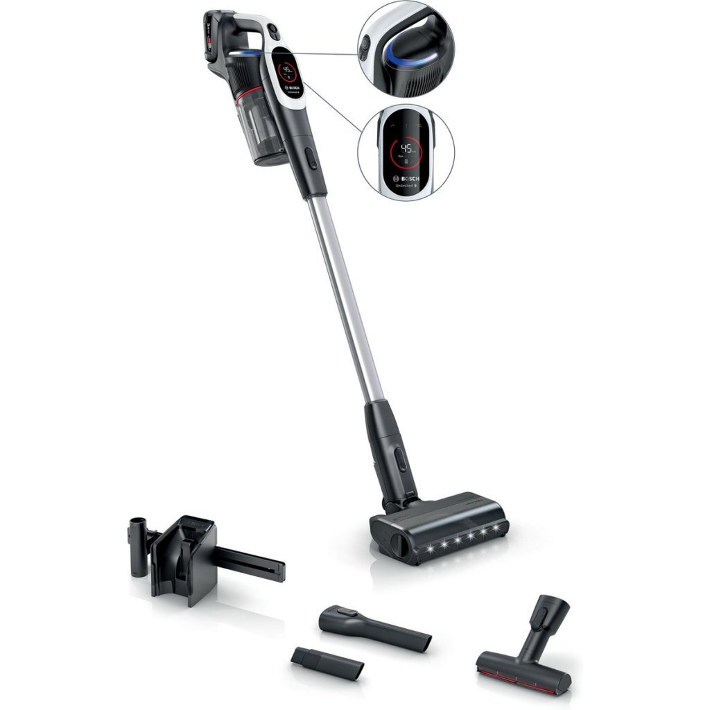 Bosch BBS931WBA Unlimited 9 Accu Steelstofzuiger Antraciet/Wit