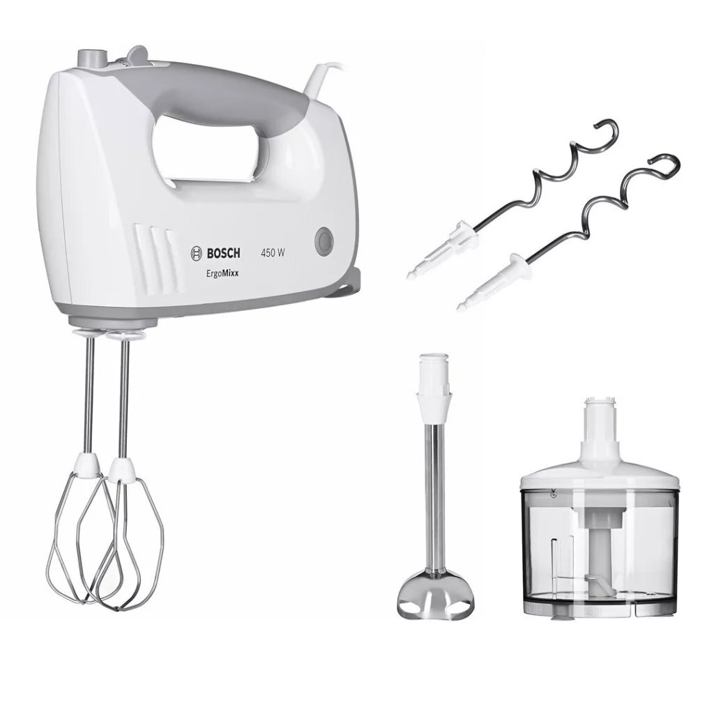 Bosch MFQ36480 Ergomixx Handmixer Wit/Grijs