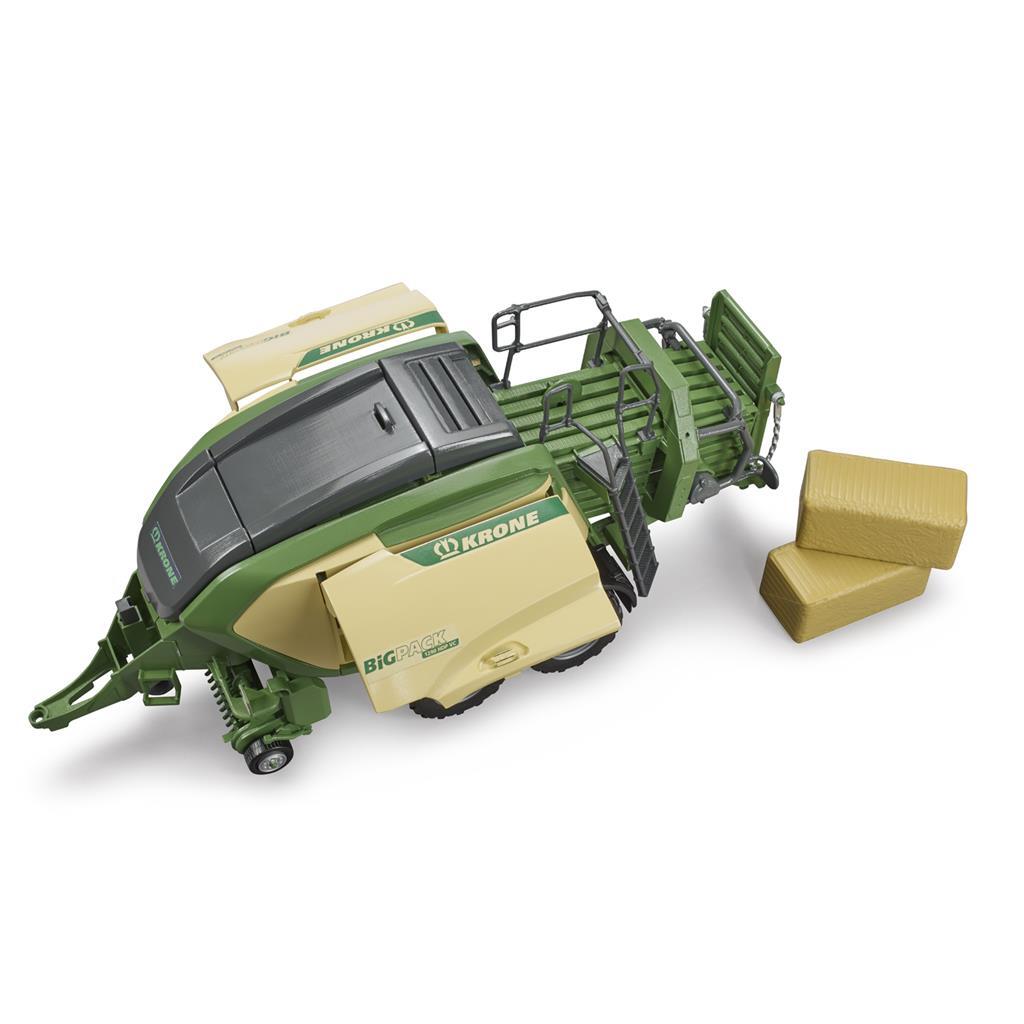 Bruder 02033 Krone BigPack 1290 HDP Balenpers + 2 Strobalen - Afbeelding 4