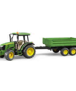 Bruder Tractor John Deere 5115M met Aanhanger