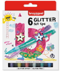 Bruynzeel Glitter Viltstiften 6 Stuks