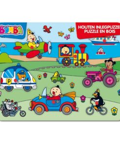 Bumba Houten Inlegpuzzel Voertuigen 7 Stukjes