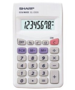 Citizen SH-EL233S Calculator Sharp EL233S Grijs Hand 8 Digit