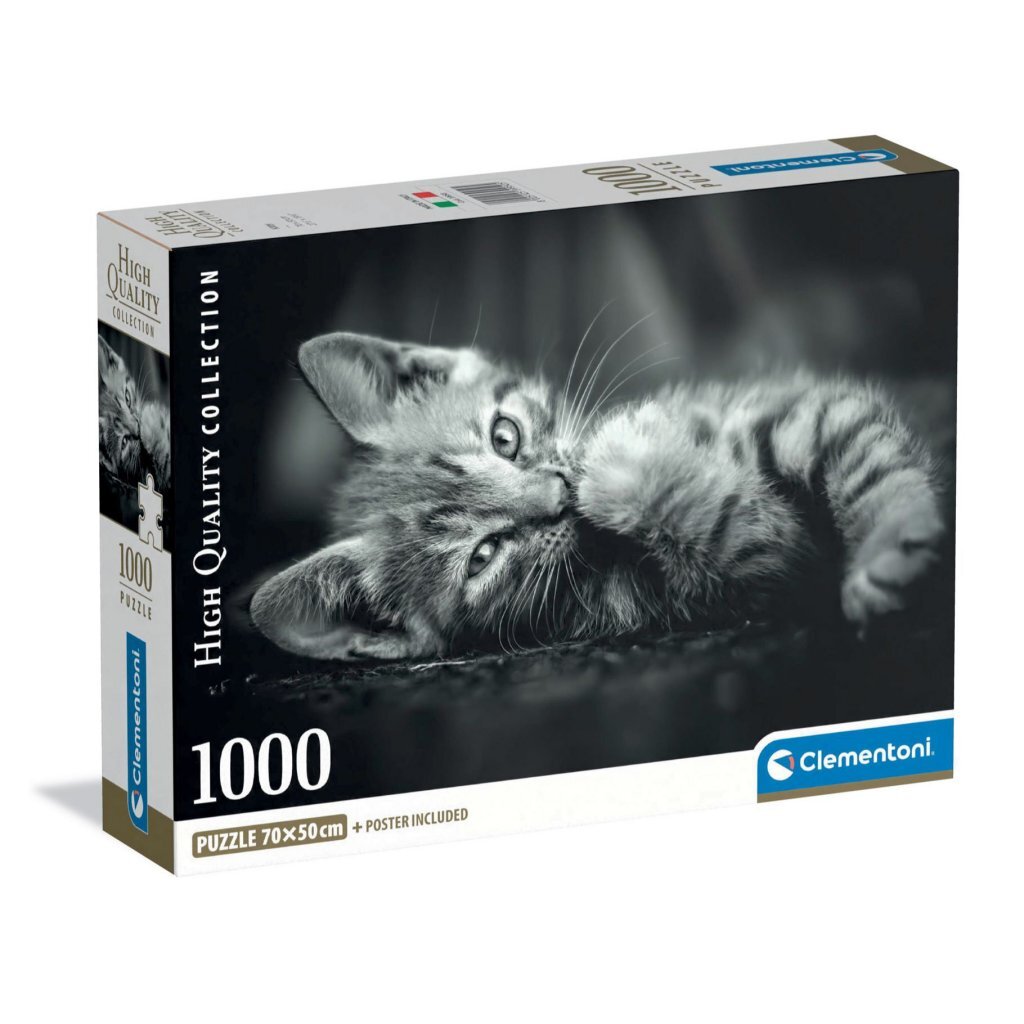 Clementoni High Quality Collection Puzzel Kitten 1000 Stukjes + Poster