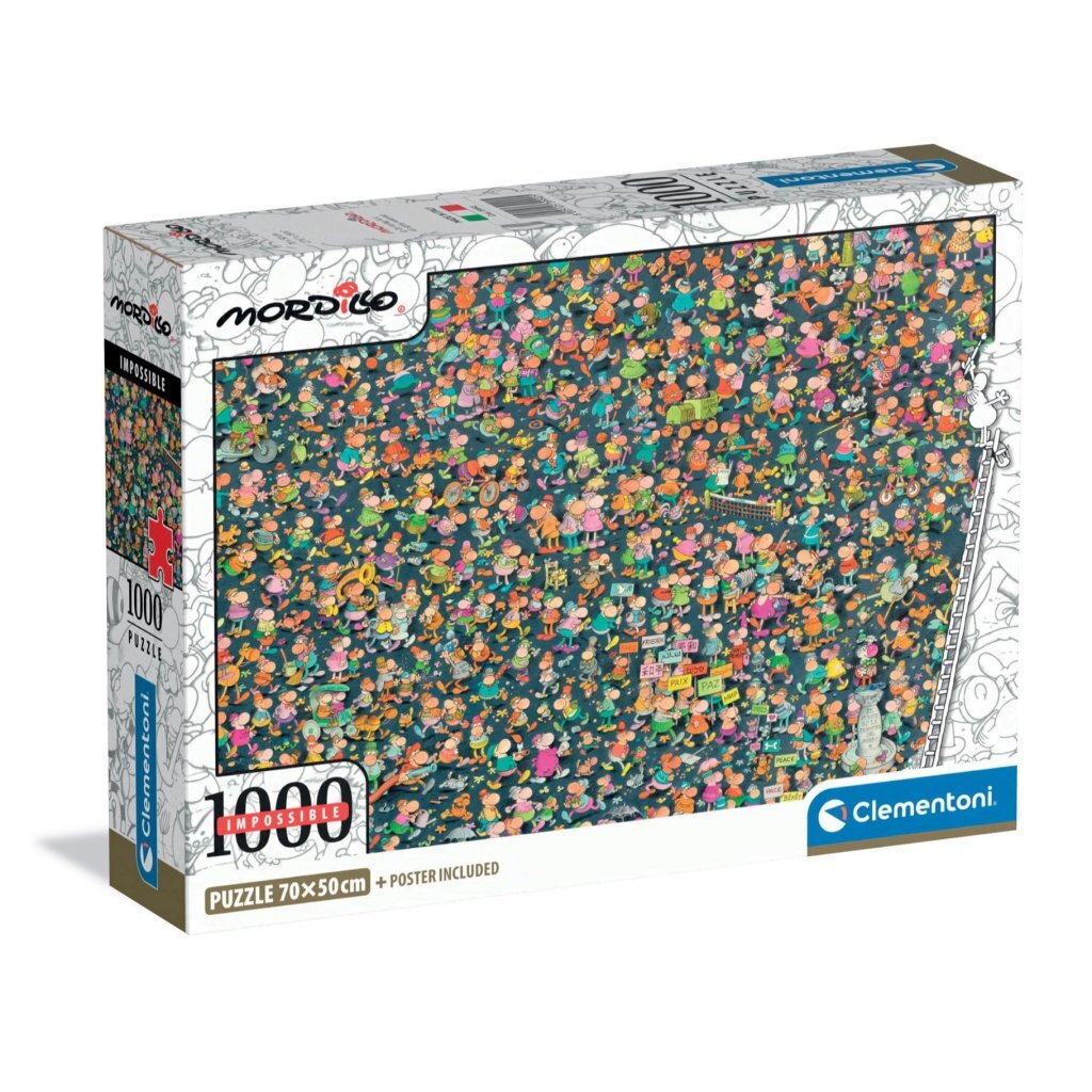 Clementoni Puzzel Impossible Mordillo 1000 Stukjes + Poster