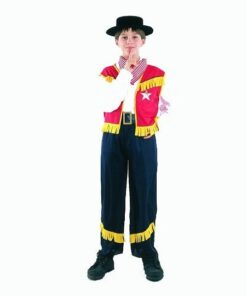Clown Kinderkostuum Cowboy 7-9 jaar