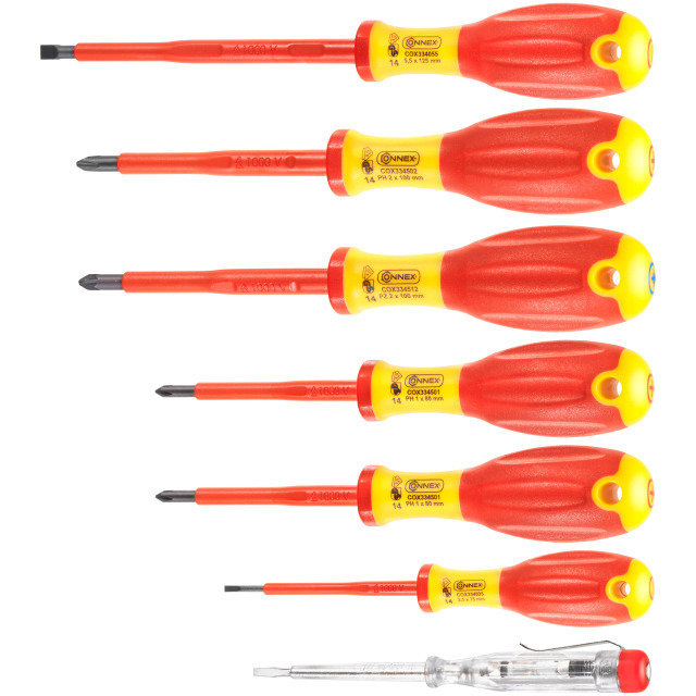 Connex COX334207 7-delige Schroevendraaierset 1kV/2c
