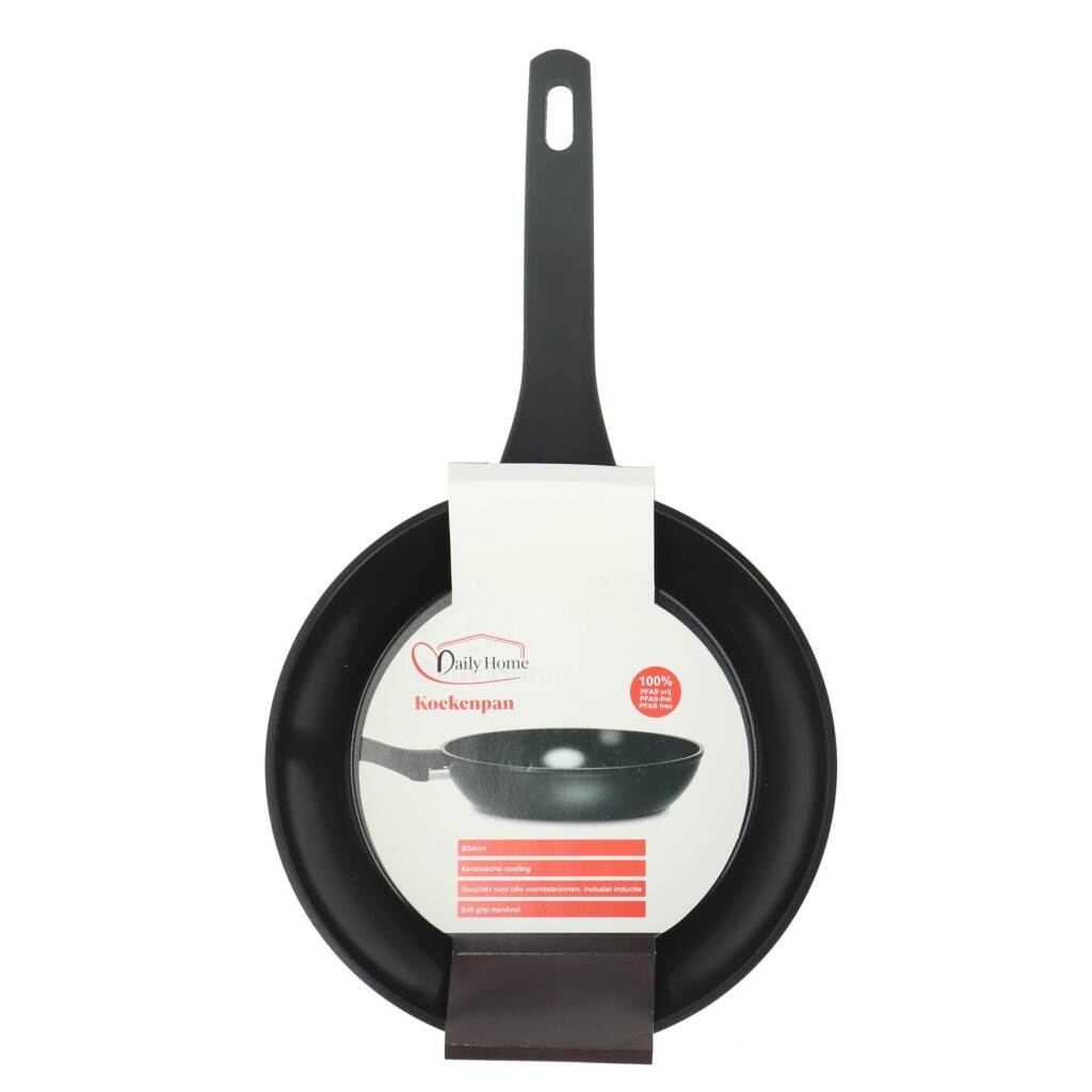 Daily Home Koekenpan 24 cm Zwart