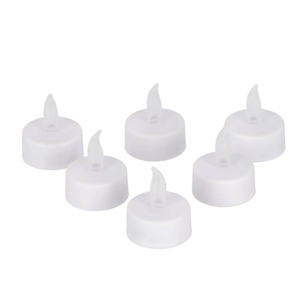 Daily Home LED Theelichten 3.8 cm 6 Stuks Wit