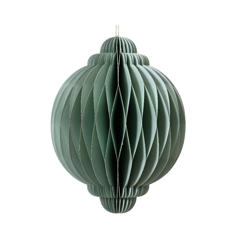 Decoris Papieren Ui Decoratie 30x40 cm Groen