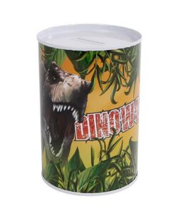 Dinoworld Metalen Spaarpot 8.5x11.5 cm