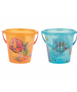 Doorzichtig Emmertje met Vissenprint 17 cm/3