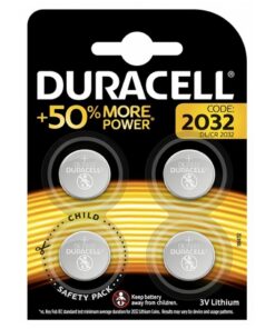 Duracell CR-2032 Lithium-Knoopcelbatterijen 3V 4 Stuks