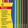 Eberhard Faber EF-511412 Kleurpotlood Winner Driekantig Assorti Etui à 12 Stuks