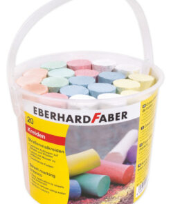 Eberhard Faber EF-526512 Stoepkrijt Emmer Met 20 Krijtjes