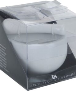 Excellent Houseware Porseleinen Vijzel 11x10 cm Wit