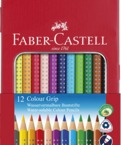 Faber Castell FC-112413 Kleurpotlood Faber-Castell GRIP Metalen Etui A 12 Stuks