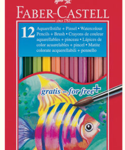 Faber Castell FC-114413 Aquarelpotlood Etui 12 Stuks + Penseel