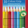 Faber Castell FC-116613 Kleurpotlood Faber-Castell GRIP 2001 Uitgumbaar Etui à 10 Stuks