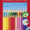 Faber Castell FC-116625 Kleurpotloden Faber-Castell Etui 24 Stuks Uitwisbaar