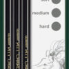 Faber Castell FC-117498 Houtskool Pitt Monochrome 3 Stuks
