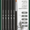 Faber Castell FC-117897 Aquarelpotlood Faber-Castell Graphite Blister 5 Stuks + Penseel