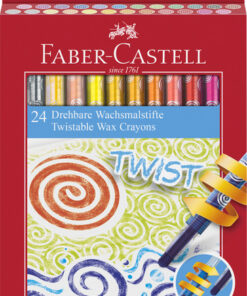 Faber Castell FC-120004 Waskrijt Draaibaar 24 Stuks