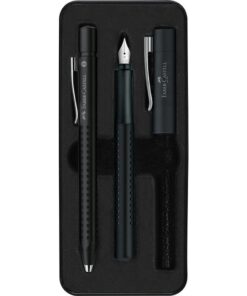 Faber Castell FC-140983 Balpen + Vulpen Grip Zwart In Geschenkbox
