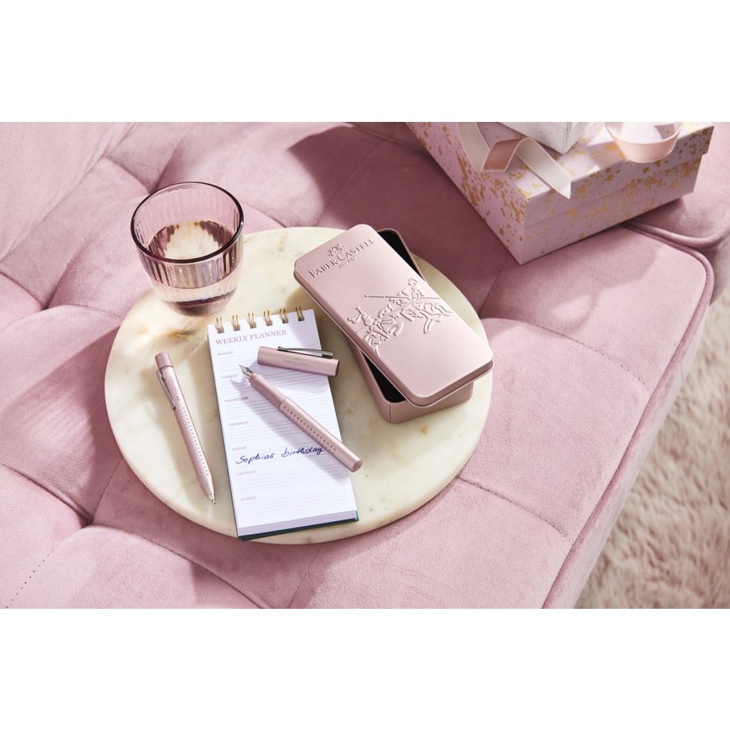Faber Castell FC-201539 Giftbox Balpen en Vulpen Grip 2011 Pale Rose - Afbeelding 3