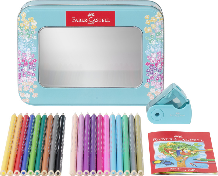 Faber Castell FC-201641 Sparkle Set Faber-Castell 20x Kleurpotloden En 1x Mini Puntenslijper - Afbeelding 3
